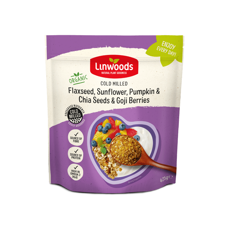 Linwoods Milled Flaxseed, Sunflower, Pumpkin & Chia Seeds & Goji Berries 425g