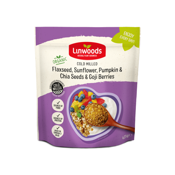 Linwoods Milled Flaxseed, Sunflower, Pumpkin & Chia Seeds & Goji Berries 425g