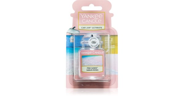 Yankee Candle Pink Sands car air freshener hanging
