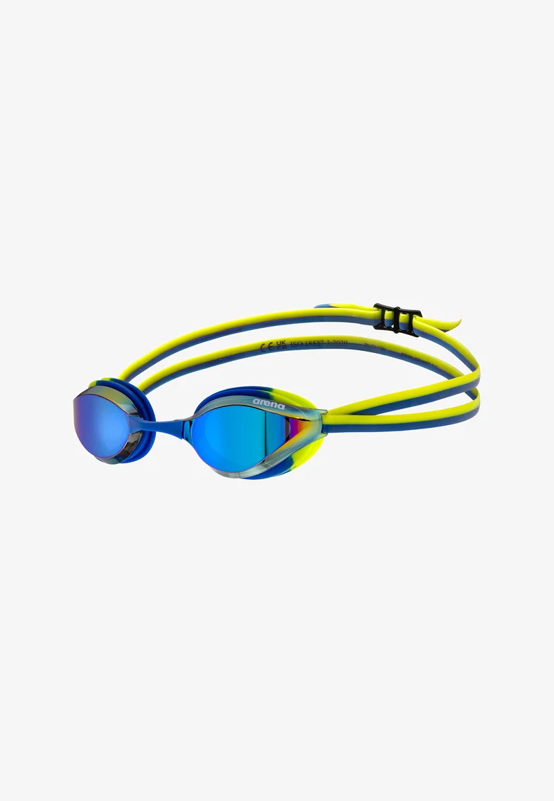 Arena Kinderzwembril Python Junior Mirror Blauw Lime