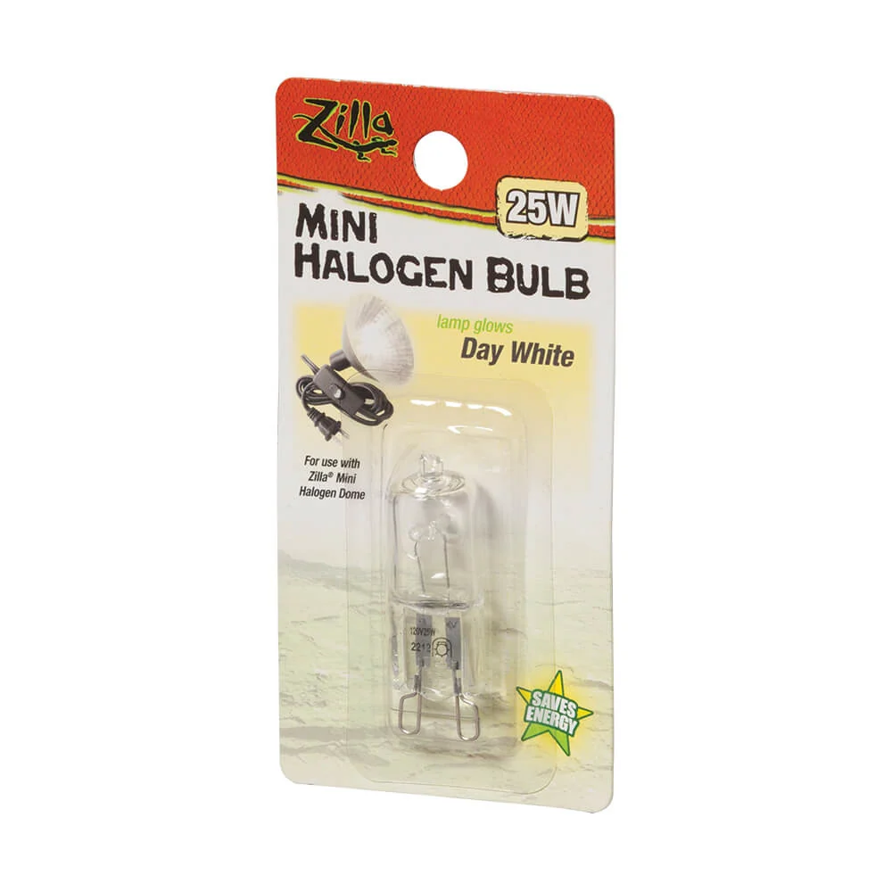 Mini Halogen Bulb - White - 25w (Zilla)