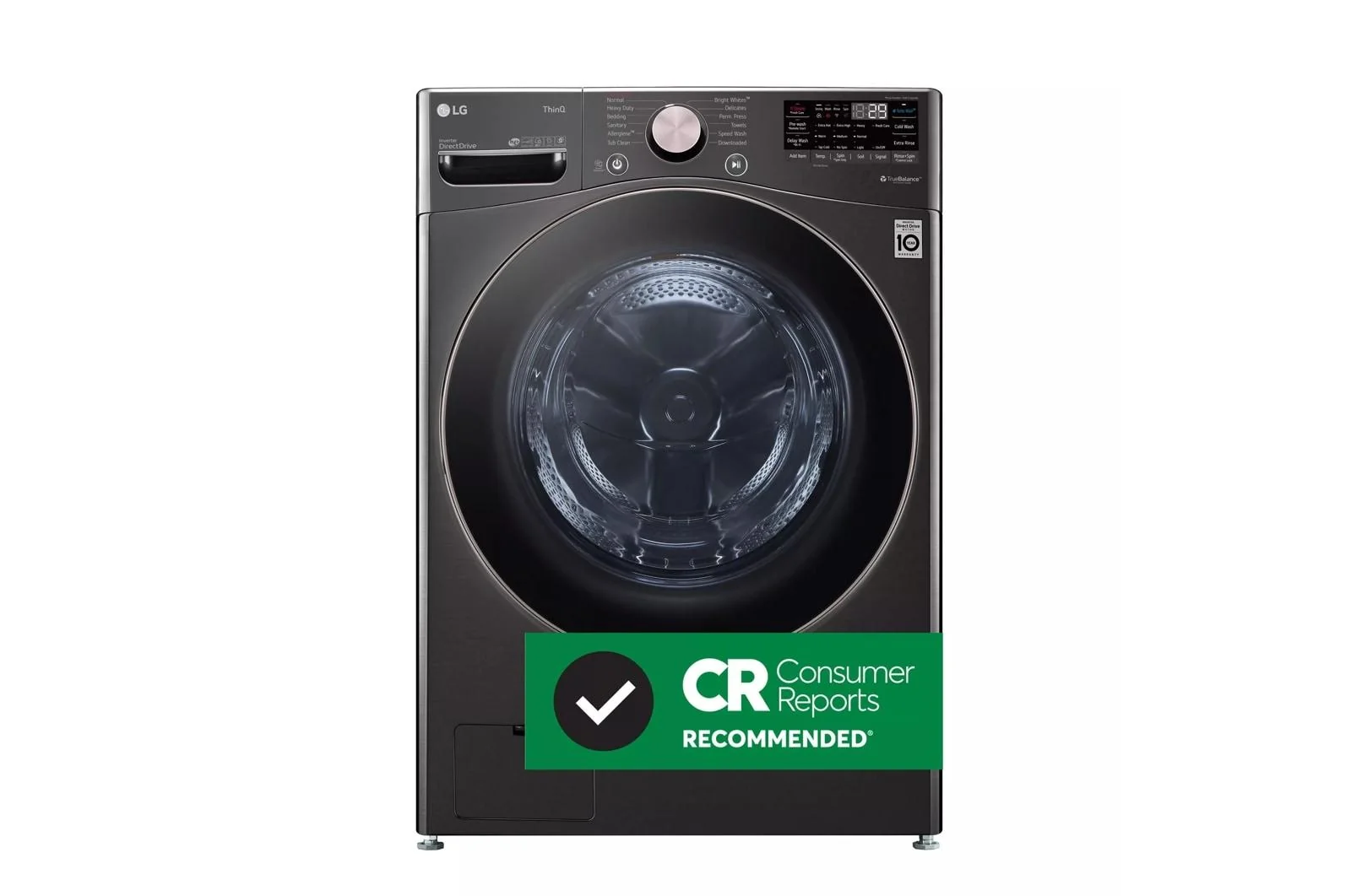 Lg WM4000HBA 4.5 Cu. Ft. Ultra Large Capacity Smart Wi-Fi Enabled Front Load Washer With Turbowash™ 360(Degree) And Built-In Intelligence