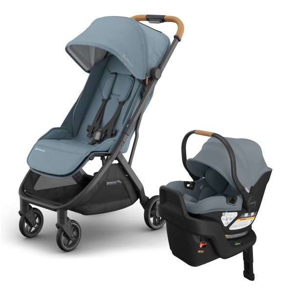 UPPAbaby Minu V3 Compact Stroller + Aria V2 Travel System Bundle - Dillan