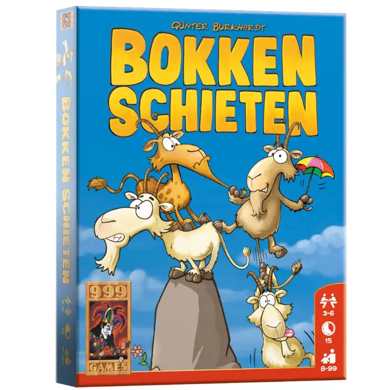 999 Games - Bokken Schieten - Kaartspel - Hét Tactische Slagenspel Vol Geitenstreken - Gezelschapsspel - Klein cadeautje - spelregels in NL, EN en FR