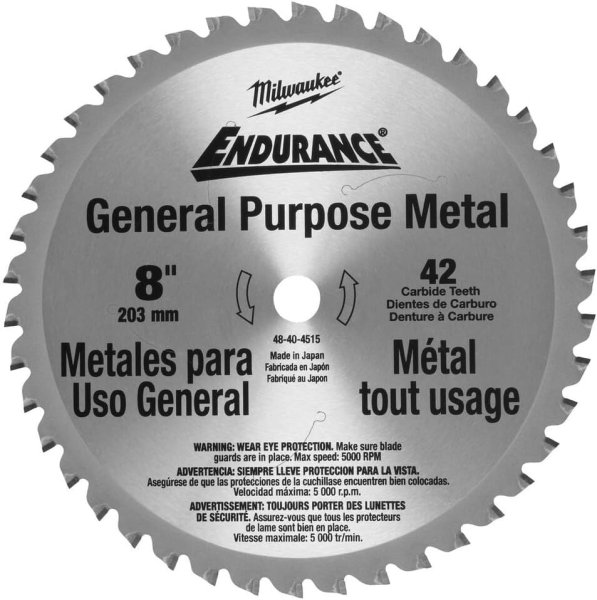 8" Metal & Stainless Cutting Circular Saw Blade