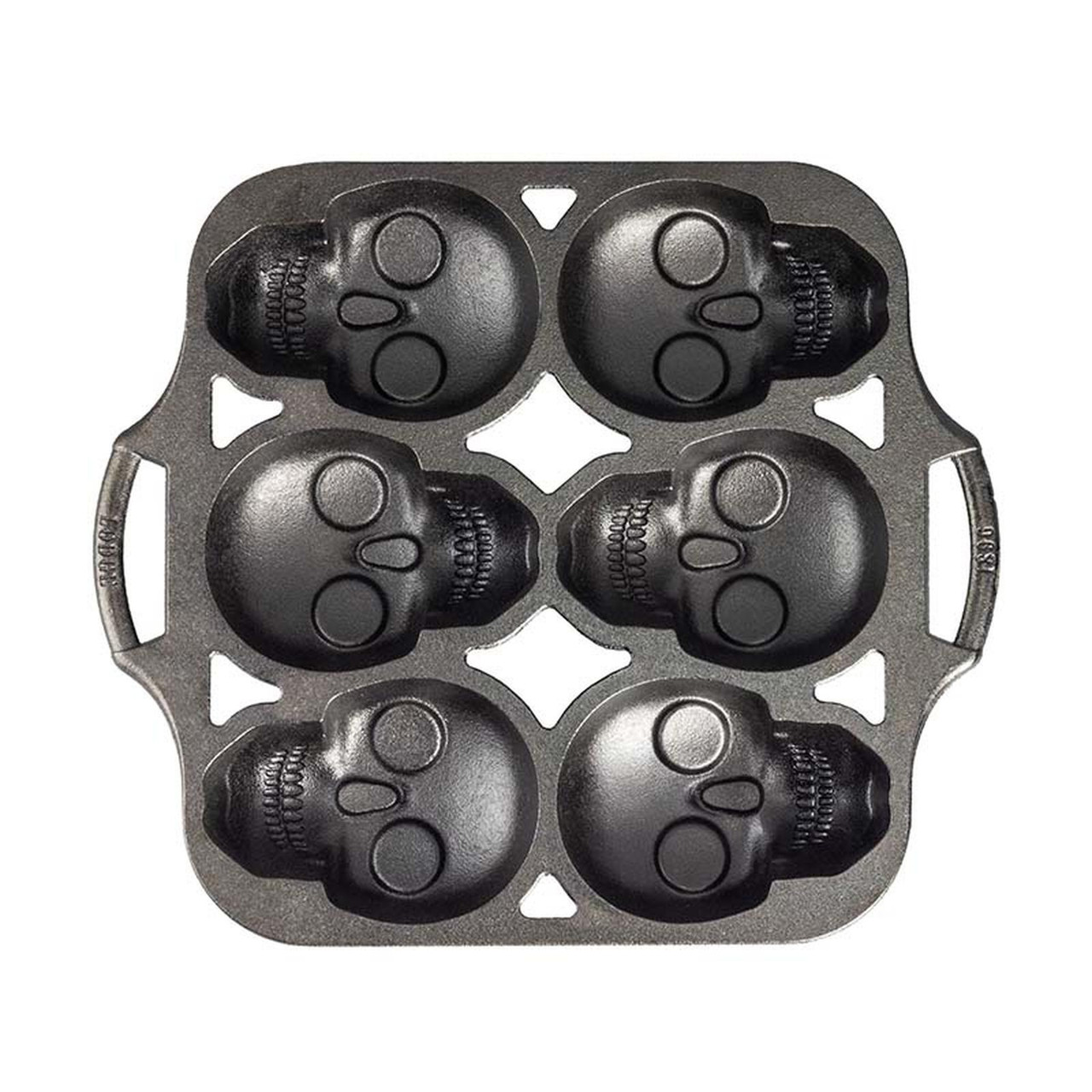 Lodge Cast Iron Mini Skull Cake Pan