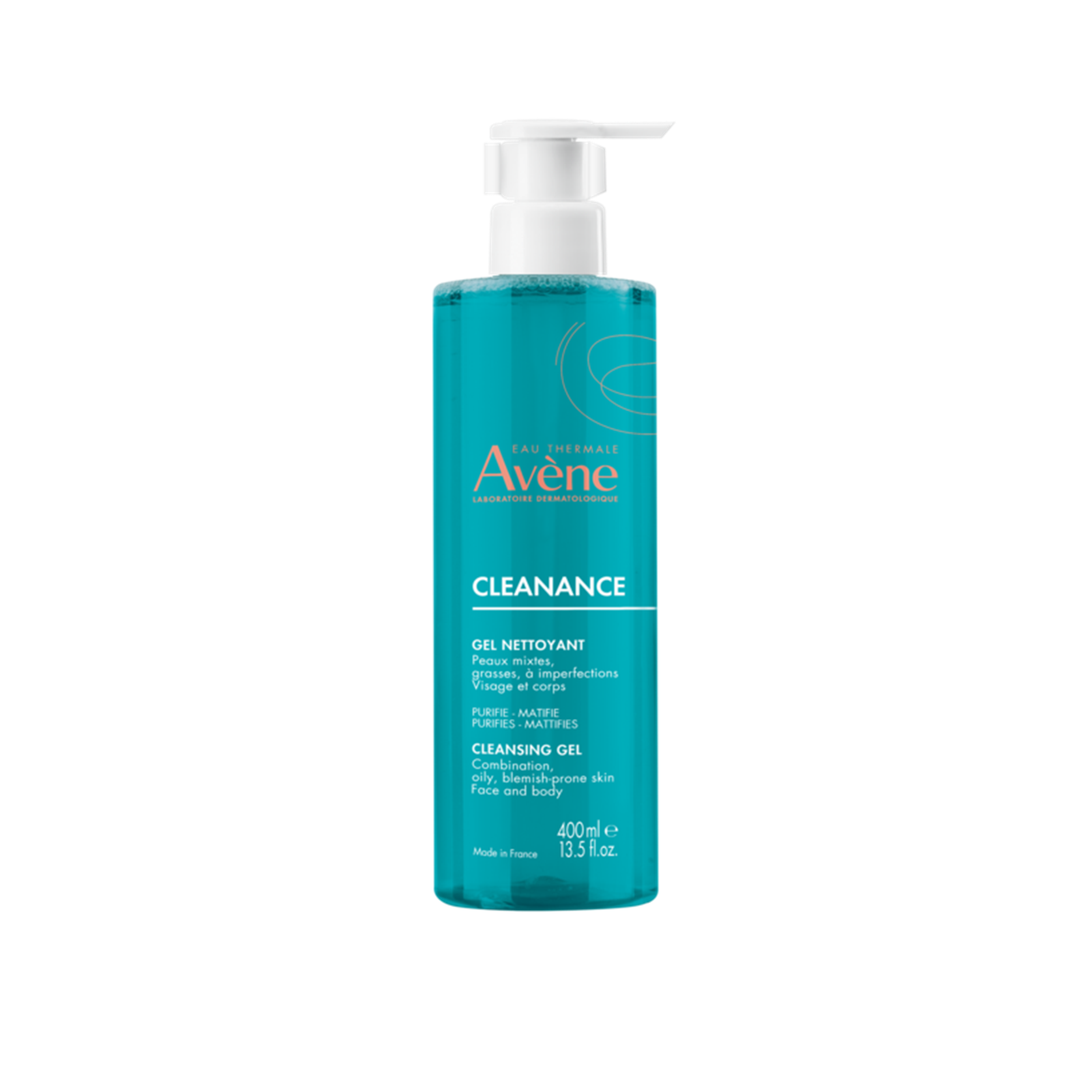 Avène Cleanance Cleansing Gel Cleanser for Oily, Blemish-Prone Skin 400ml