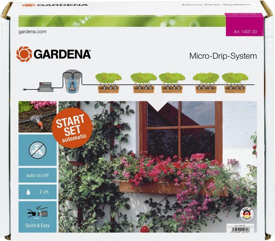 Gardena Set for fully automatic flower box watering
