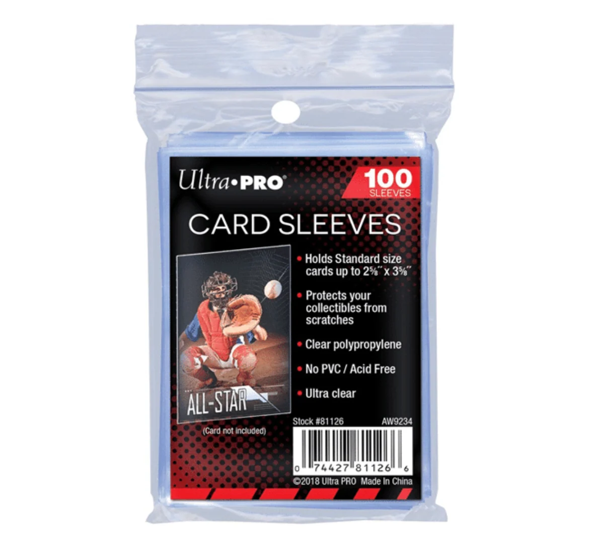 Ultra Pro Card Sleeves White Clear – 100 pcs