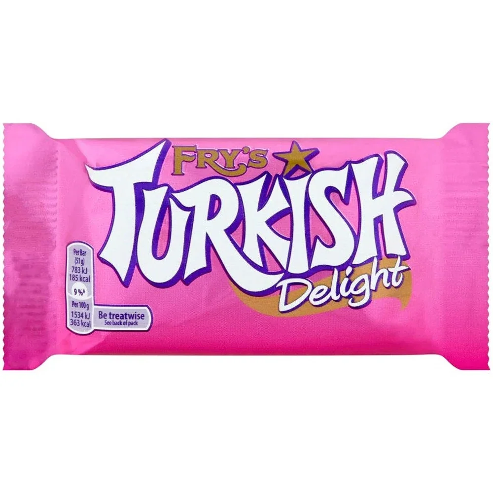 Frys Milk Chocolate Turkish Delight Rose Flavour 51G