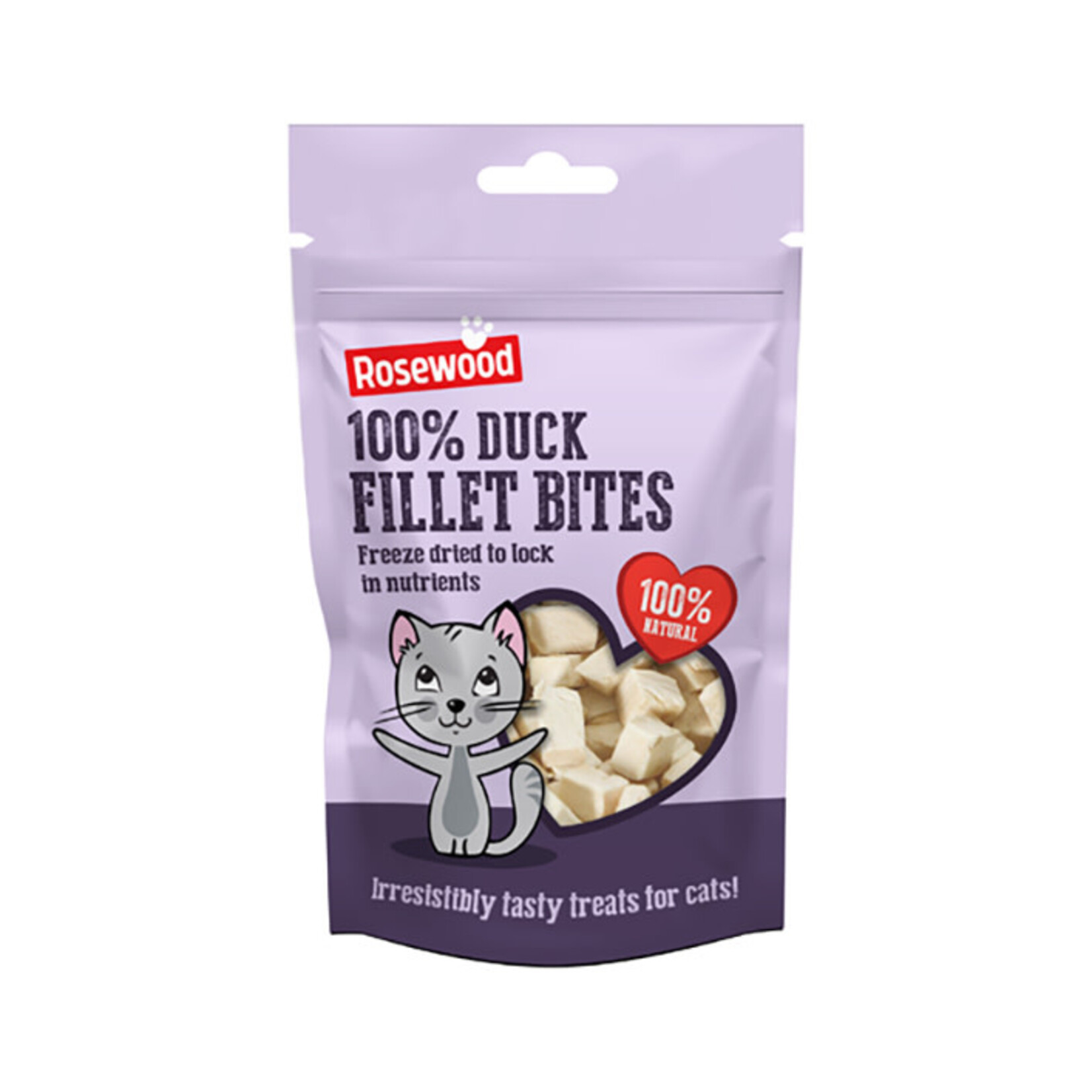Rosewood 100% Duck Fillet Bites Freeze Dried Cat Treats, 15g