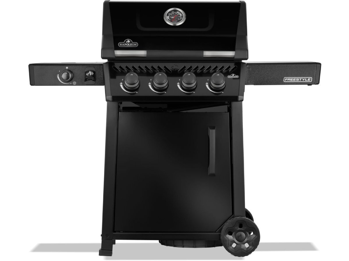 Napoleon gas barbecue with rear and side burner Freestyle black 425 64 x 132 x 116 cm