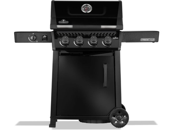 Napoleon gas barbecue with rear and side burner Freestyle black 425 64 x 132 x 116 cm