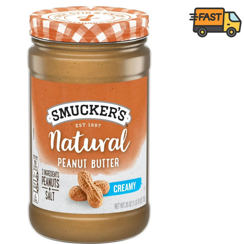 Smucker's Natural Creamy Peanut Butter - 26oz