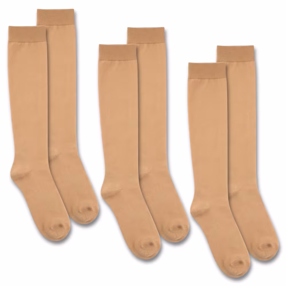 Neo G Travel and Flight Compression Socks Medium Beige