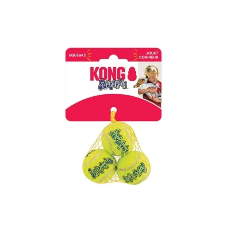 KONG SqueakAir Tennis Balls, Extra Small 3 Pack
