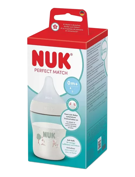Babyfles van NUK van polypropyleen, transparant, schapenmotief (150 ml)