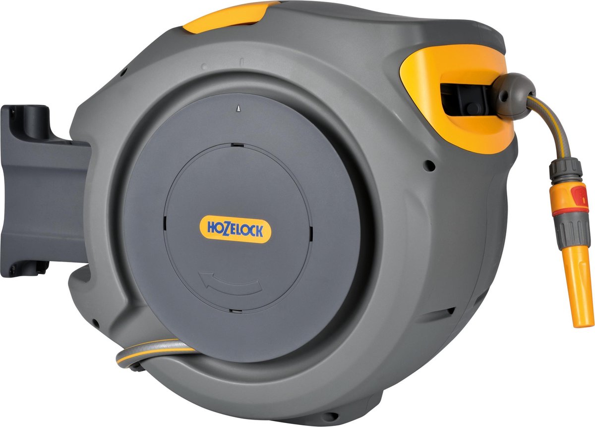 Hozelock Auto Reel wall-mounted hose reel with 20 m hose