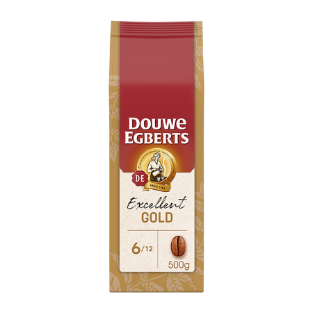 4x Douwe Egberts Premium Excellent Gold Koffiebonen | 500 g