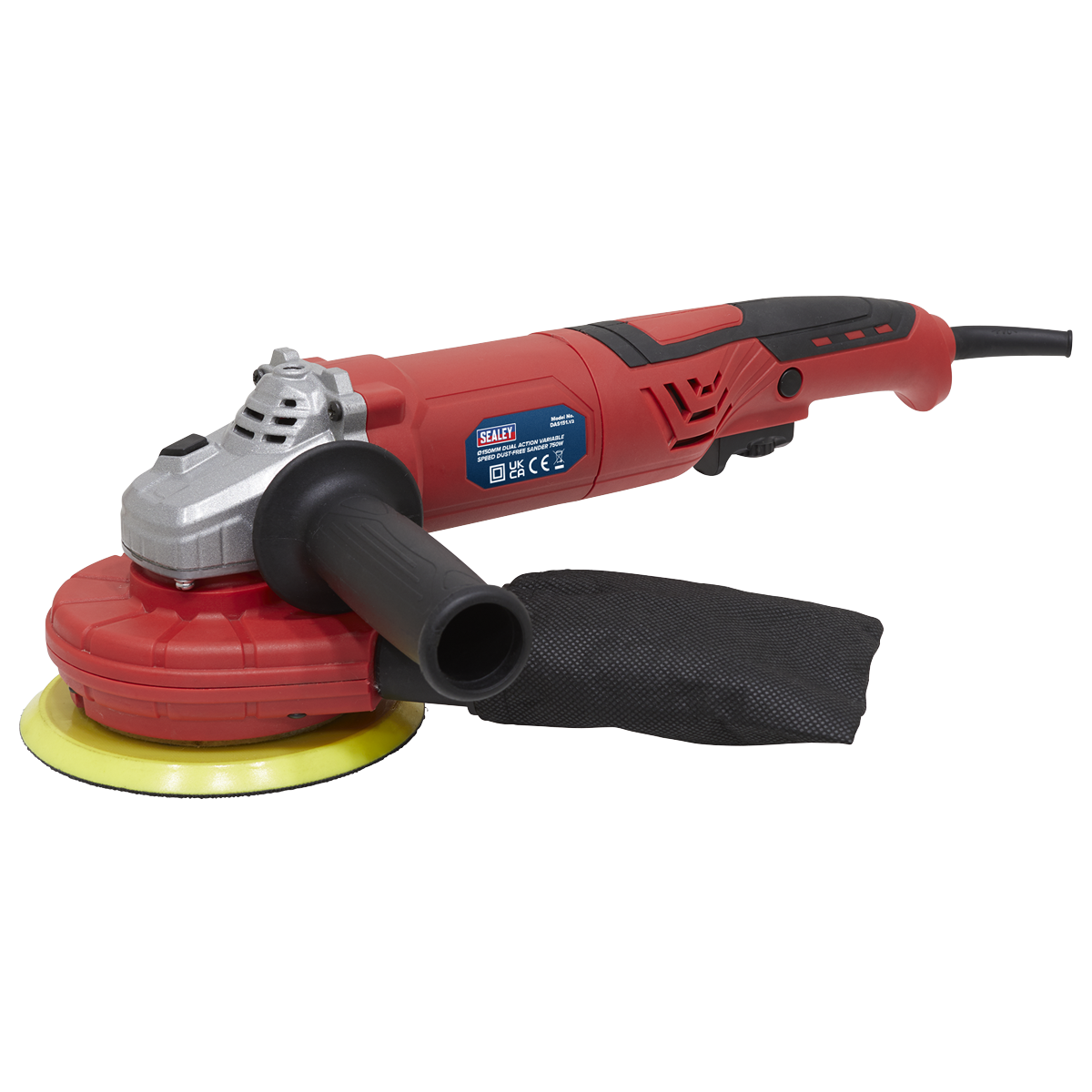 Random Orbital Sander Variable Speed Dust-Free Ø150mm 750W/230V. Sealey DAS151
