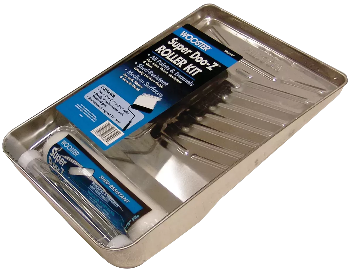 Wooster | Paint Roller and Metal Tray Kit 9″ | MADE IN USA