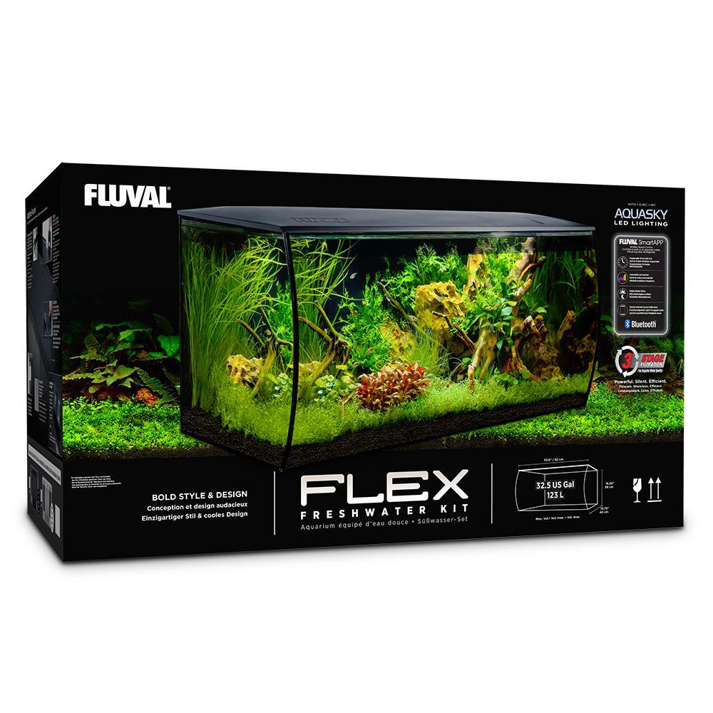 Fluval Flex 32 Gal. Aquarium Kit - Black