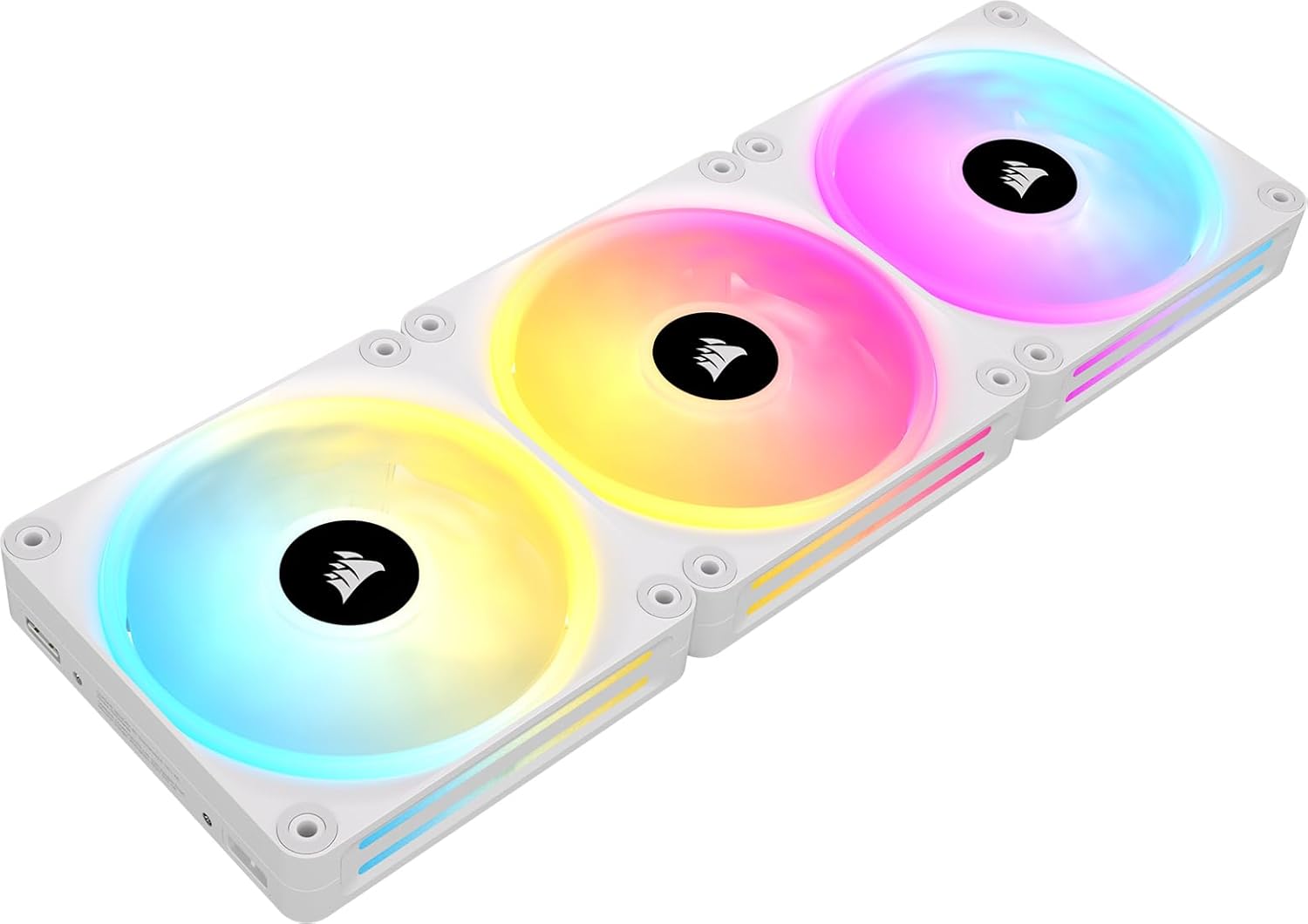 Corsair iCUE LINK QX120 RGB Starterskit case fans (Wit, 3 stuks, 120 x 120 x 25 mm, PWM)