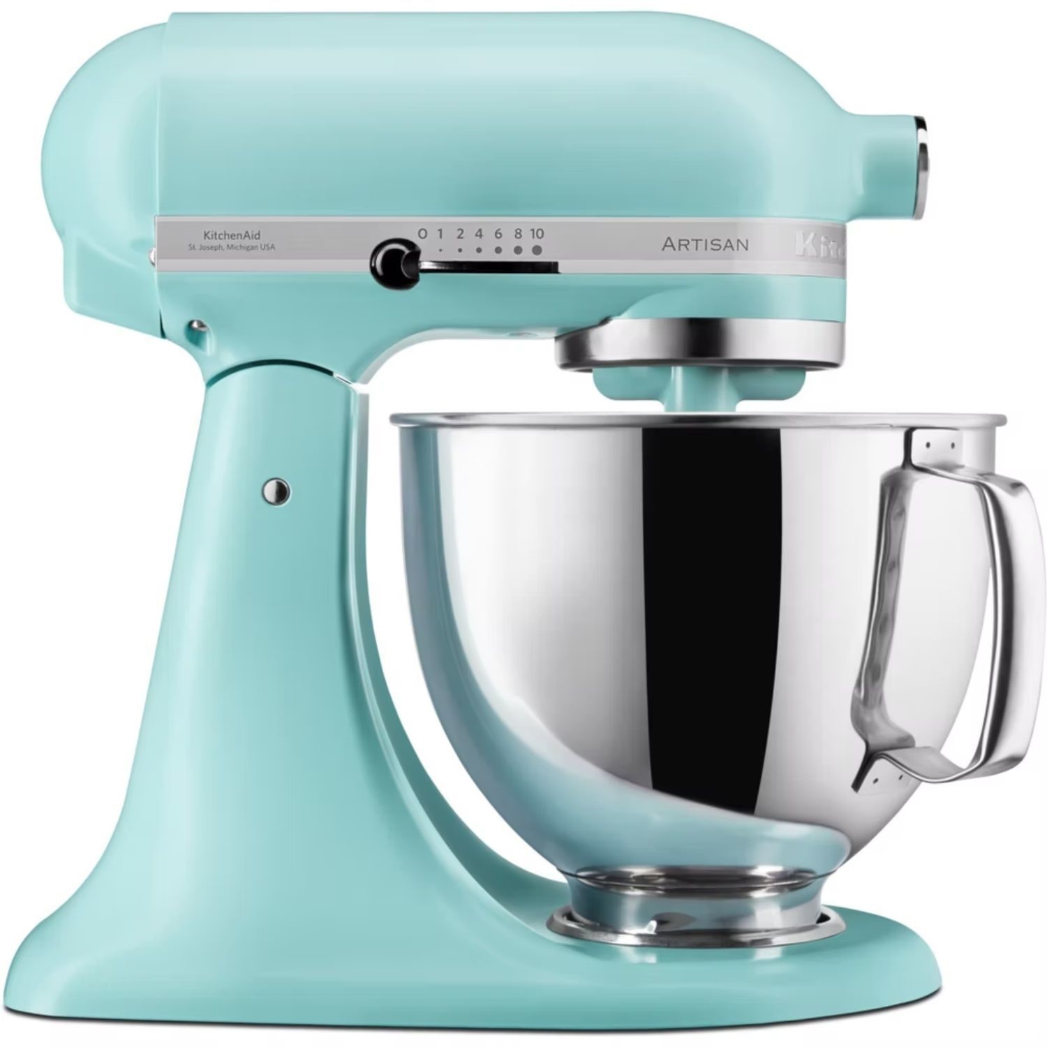 KitchenAid 5KSM125BMI Artisan 4.8L Stand Mixer - Light Blue