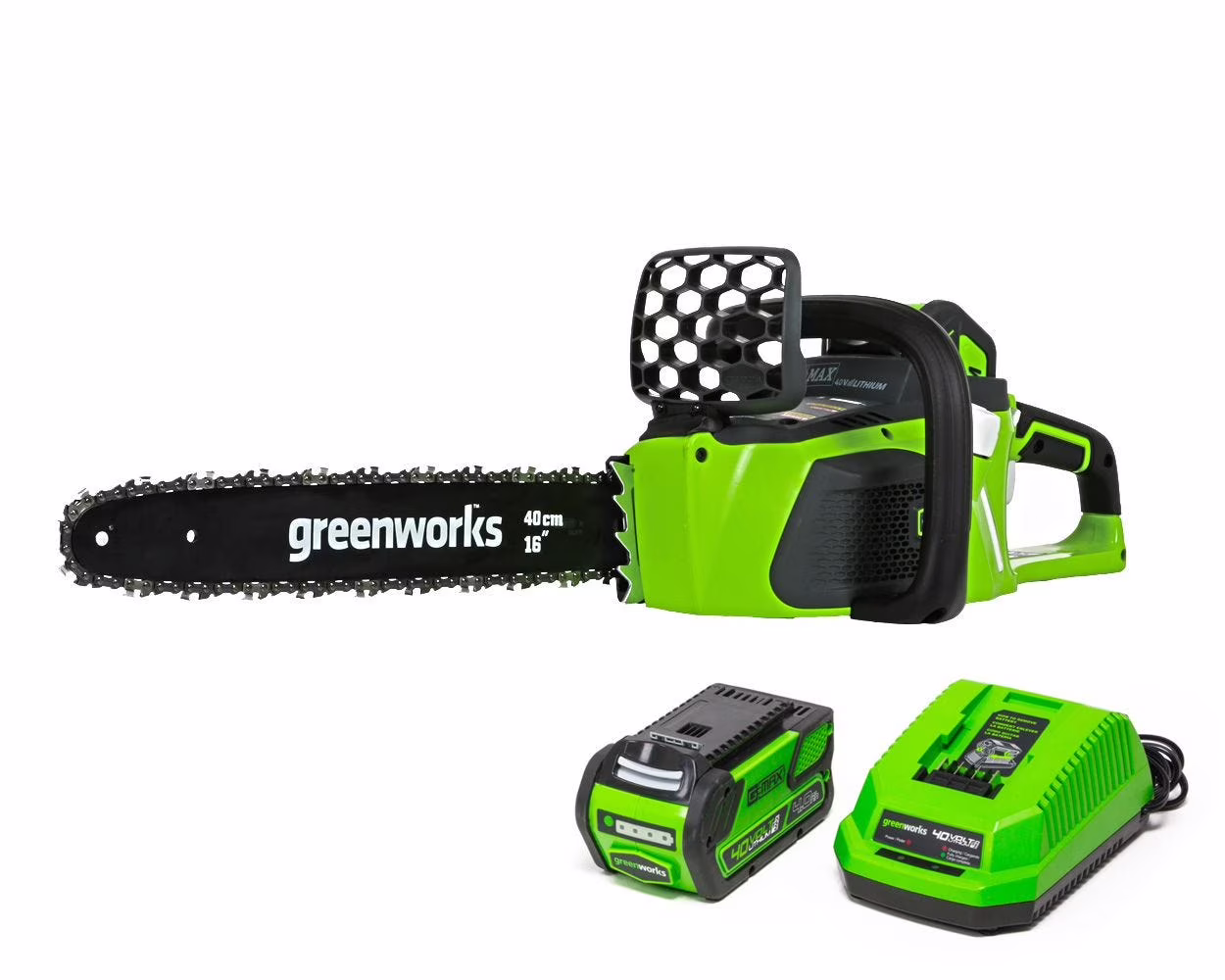 16 in L Battery Powered Chain Saw, 40V DC