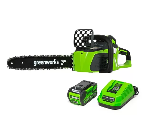 16 in L Battery Powered Chain Saw, 40V DC