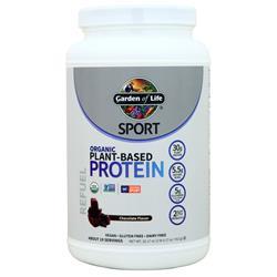 Garden of Life SPORT Organic Plant-Based Protein Powder, Chocolate, 19 Servings