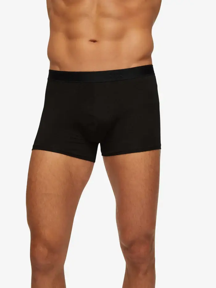 Jack Pima Cotton Boxer Briefs Black