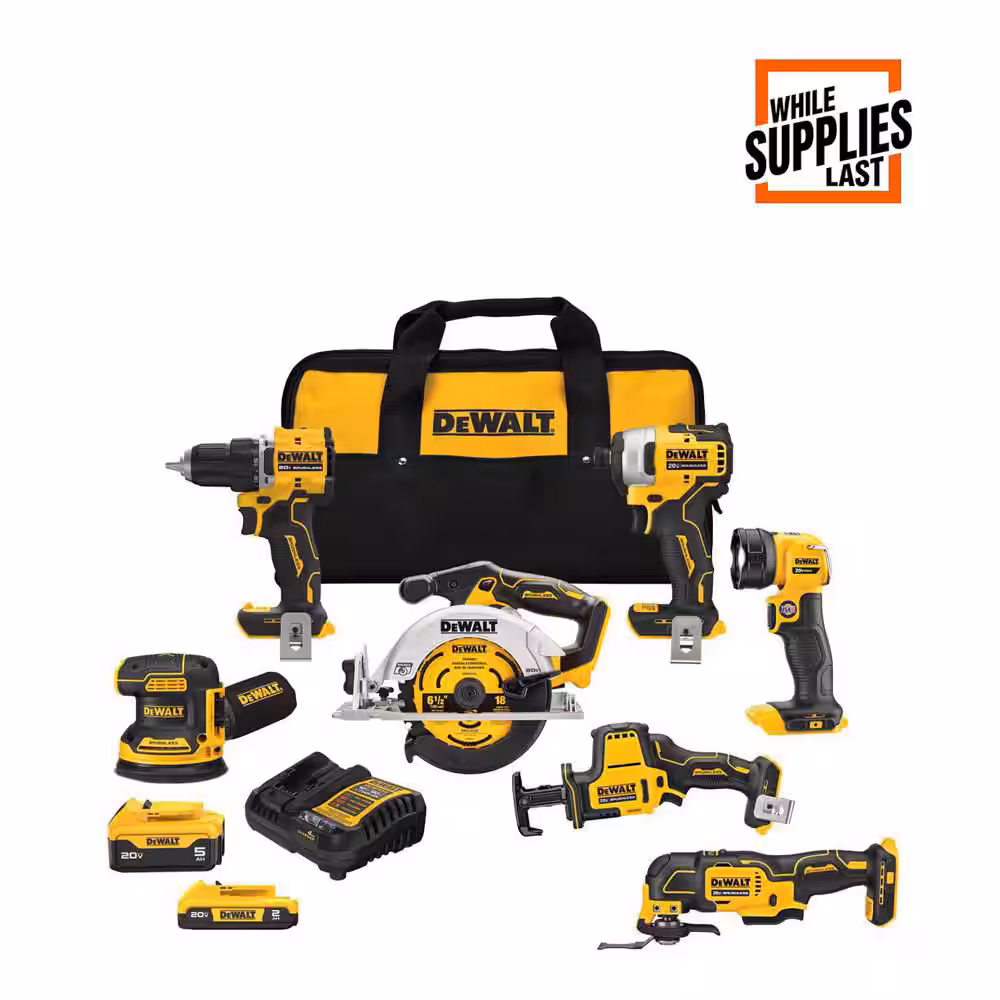 DEWALT 20V MAX XR Brushless 7-Tool Combo Kit DCK700D1P1 - Master Every Job