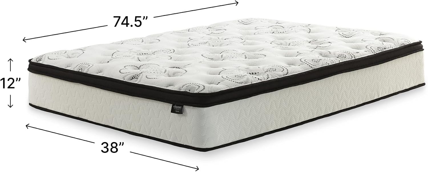 Chime 12 Inch Plush Hybrid Twin Mattress
