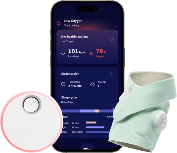 OWLET Dream Sock ODSU-1-MT Smart Baby Monitor - Green