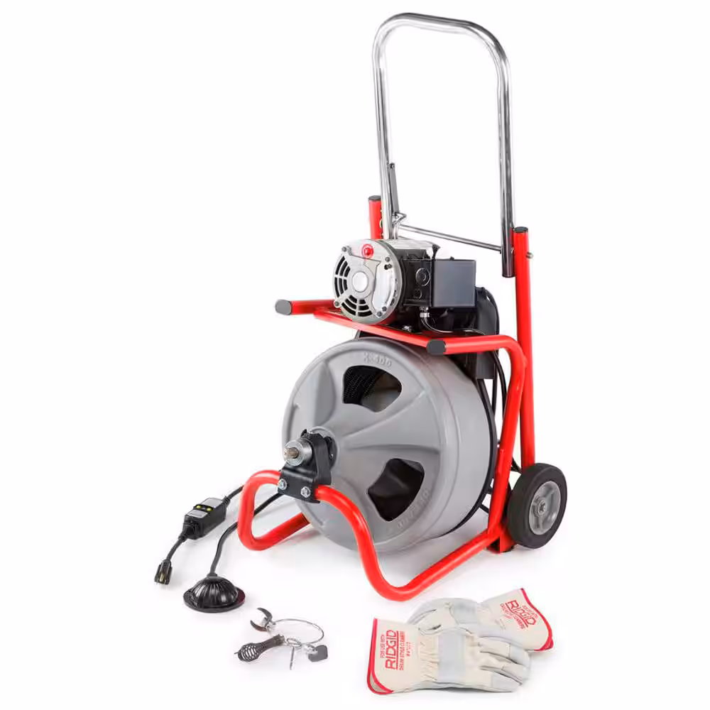 Drain Cleaning Machine, Corded, 165 RPM