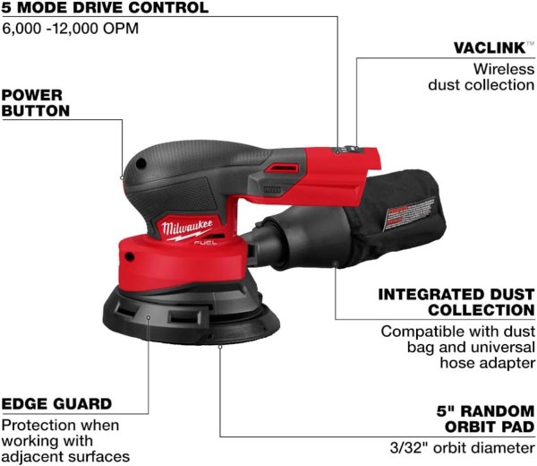 M18 FUEL 5" Random Orbital Sander