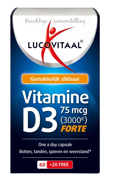 Lucovitaal Vitamine D3 75mcg 80.00 Capsules