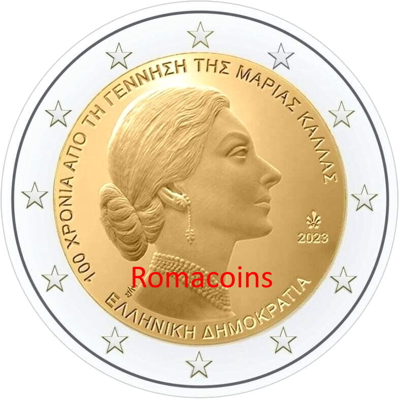 Greece. 2 Euros 2023 "Maria Callas" Proof
