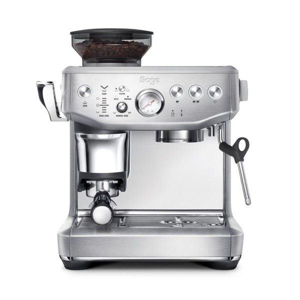 Sage Appliances SES876BSS Barista Express Impress Bean-to-Cup Espresso Coffee Machine - Silver