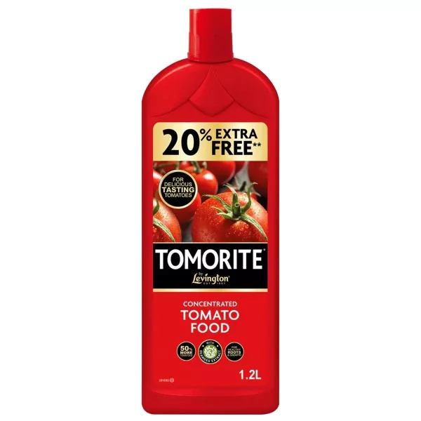 Levington Tomorite Liquid Tomato Food 1.2L (20% Extra Free)