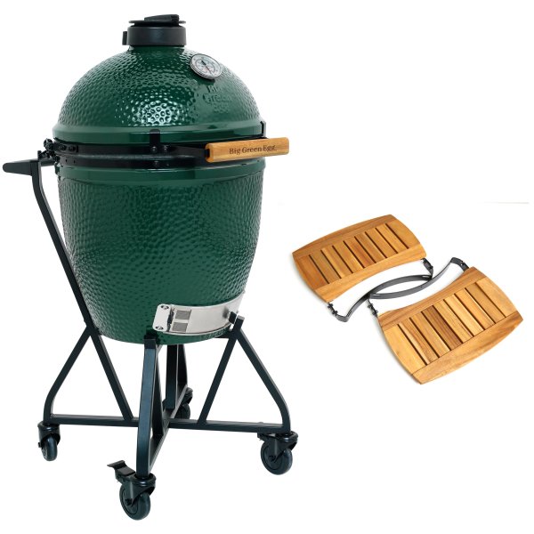 Big Green Egg Large met intEGGrated Nest+Handler en zijtafels