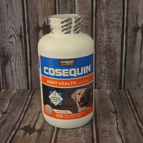 Nutramax Cosequin Joint Health Supplement with Glucosamine, Chondroitin & MSM Chewable Tablets for Dogs, 250 count
