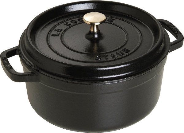 Staub braadpan - cocotte 24cm, 3,8L, zwart