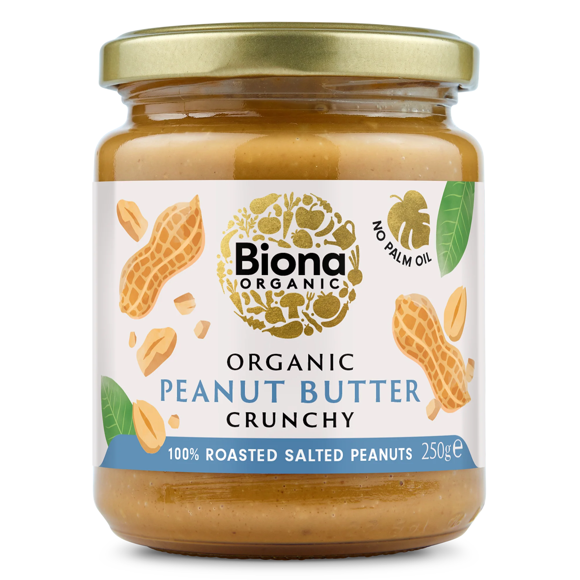 Biona Organic Peanut Butter Crunchy (free from Palm Fat)