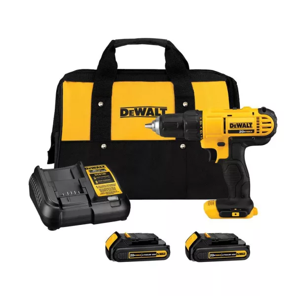 1/2 in, 20V DC Cordless Drill Kit, Battery Included