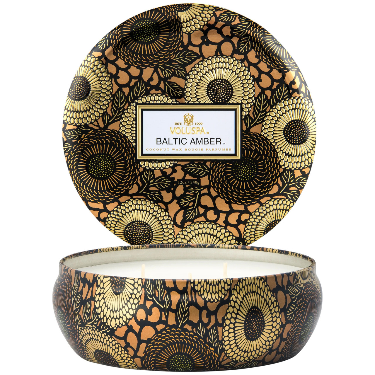 Baltic Amber | 3 Wick Tin Candle