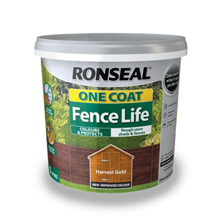 RONSEAL ONE COAT SHED & FENCE DARK OAK 5L