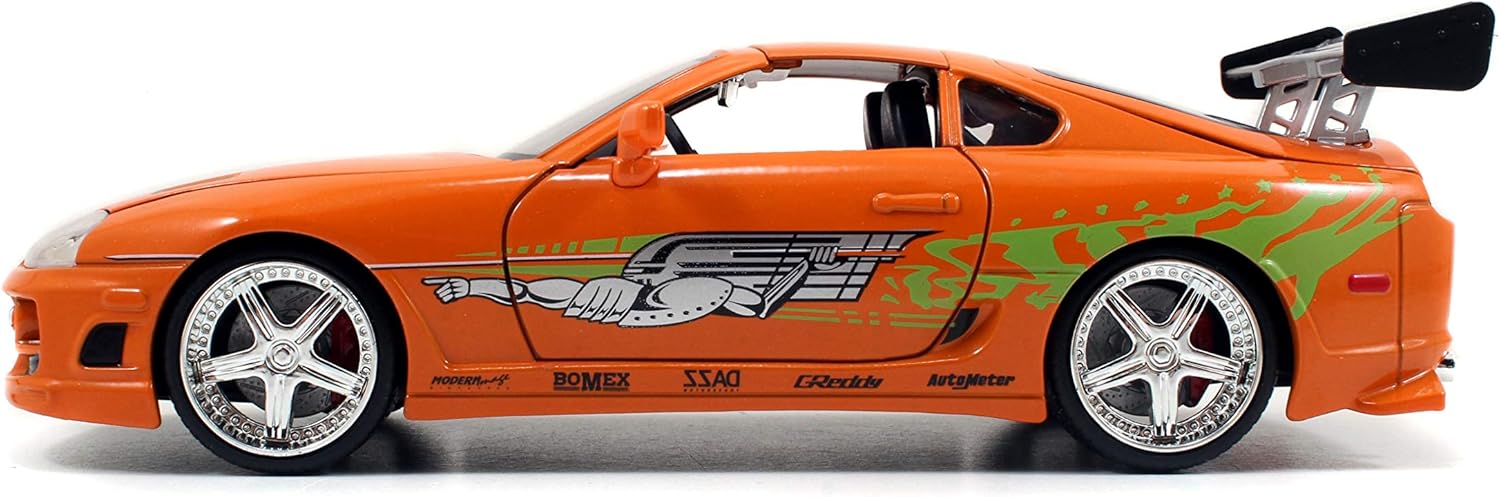 Jada Toys Fast & Furious Brian’s Orange Toyota Supra 1:24 Brand New