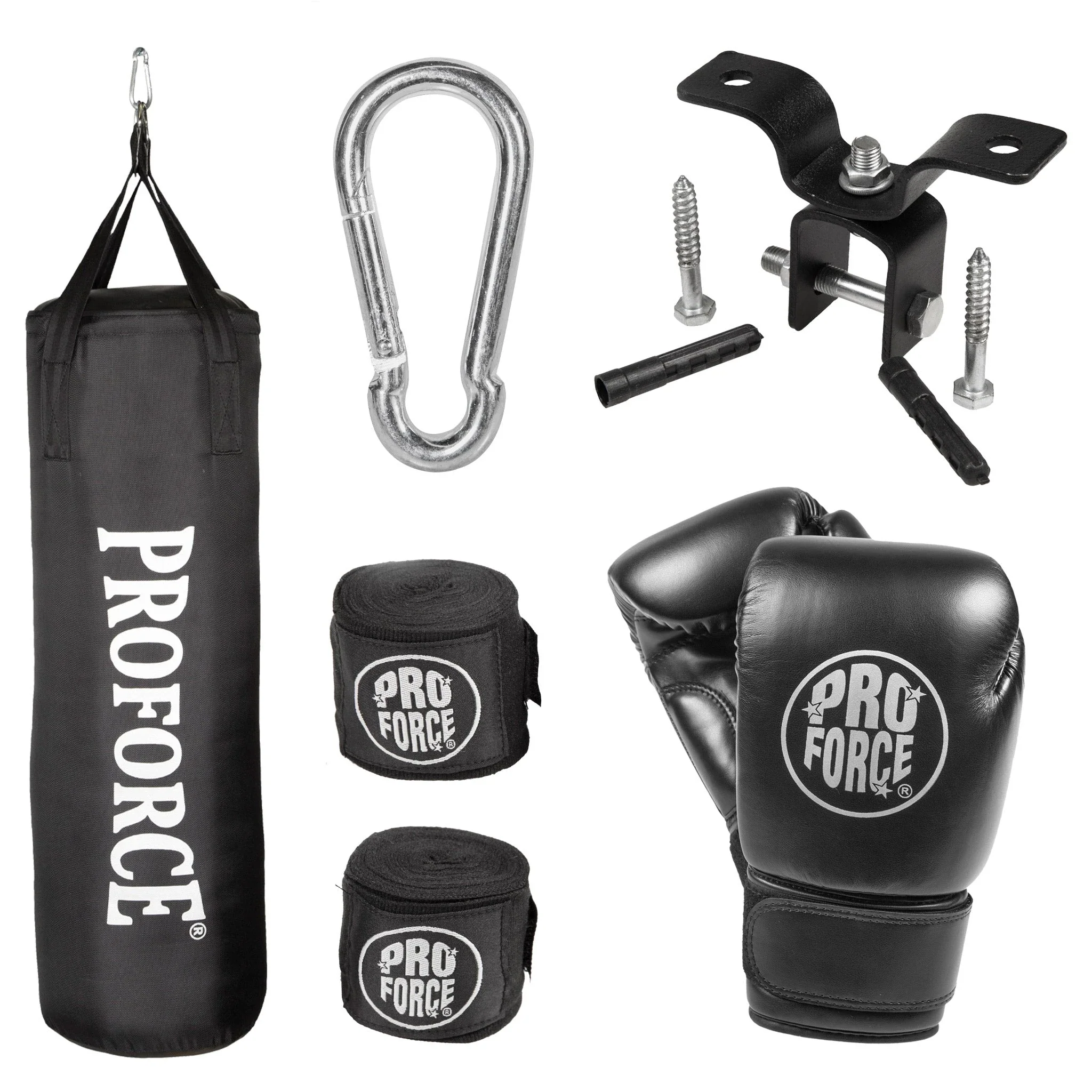 ProForce 70 lb Heavy Bag Kit hanging punching bag